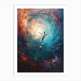 Jesus In Space Art Print