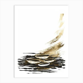 Gold Coins On The Water Art Print