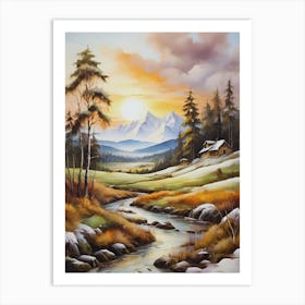 Winter Landscape 10 Art Print