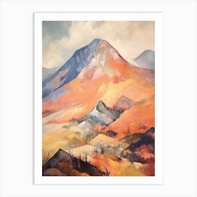Mount Diablo Usa Mountain Painting Art Print