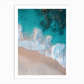 Aerial View Of A Beach 143 Art Print