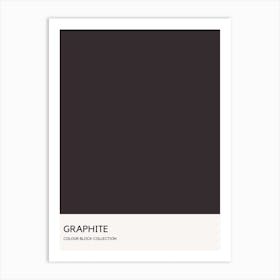 Graphite Colour Block Poster Art Print