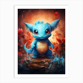 Pokemon Squirtle 9 Art Print