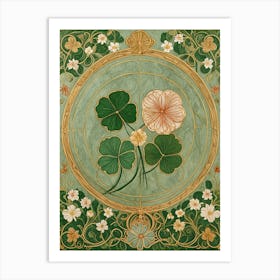 Lucky Shamrocks Art Print