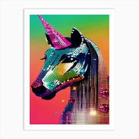 Sequin Unicorn Art Print