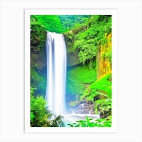 Cunca Wulang Waterfall, Indonesia Majestic, Beautiful & Classic (3) Art Print