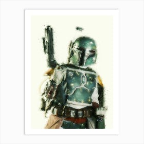 Boba Fett The Mandalorian Art Print