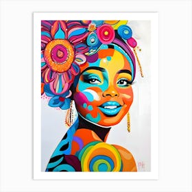 African Woman-Reimagined 2 Art Print