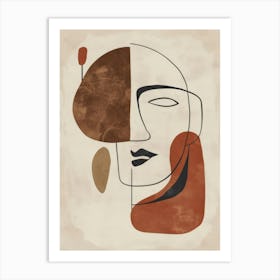 Abstract Portrait Of A Woman 83 Art Print