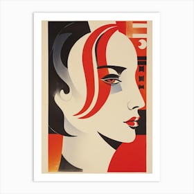 Woman'S Face 37 Art Print