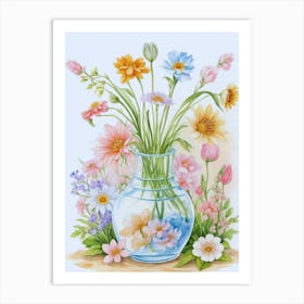 Flowers In A Vase 14 Art Print