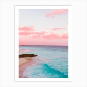 Shoal Bay East, Anguilla Pink Photography  Art Print
