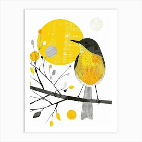 Yellow Robin 2 Art Print