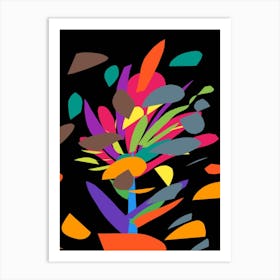 Abstract Colorful Flower Art Print