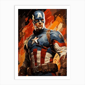 Captain America 5 Art Print