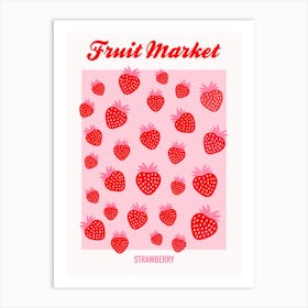 Fruit Market Strawberry Art Print