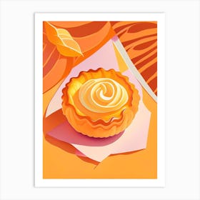 Kouignette Dessert Pop Matisse Flower Art Print
