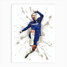 Eden Hazard Chelsea Art Print