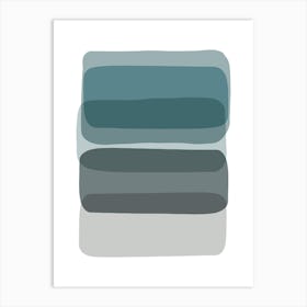 Pastel Minimalist Abstract B Art Print