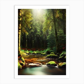 Mossy Forest 3 Art Print