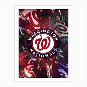 Washington Nationals Baseball Poster Art Print