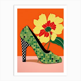 Woman's Footwear Garden: Where Flowers Flourish 1 Art Print