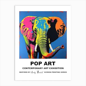 Elephant Pop Art 3 Art Print