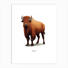 Bison Kids Animal Poster Art Print
