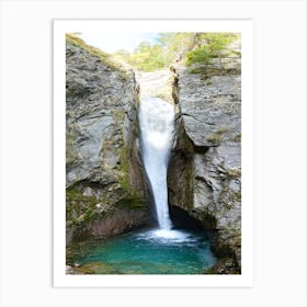 Waterfall In Switzerland Art Print