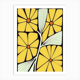 Henri Matisse Yellow Flowers 6 Art Print