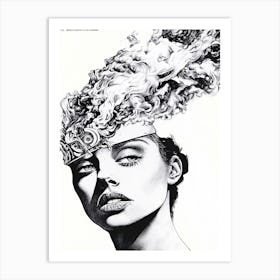 Woman'S Head 25 Art Print