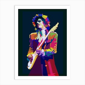 Prince Singer Musician Pop Art WPAP Art Print