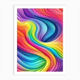 Abstract Colorful Background Art Print