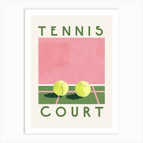 Tennis Court Art Print