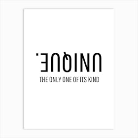 Anione The Only One Of Its Kind Art Print