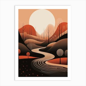 Abstract Minimalist Landscape 10 Art Print