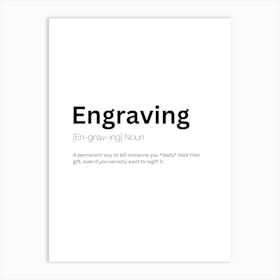 Engraving Definition Meaning Art Print