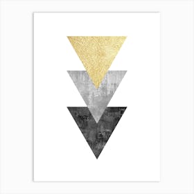 Geometric textures composition 1 Art Print