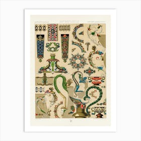 16th And 17th Century Pattern, Albert Racine 4 Art Print