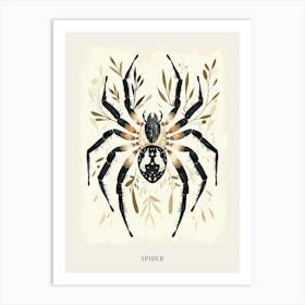 Colourful Insect Illustration Spider 12 Poster Art Print