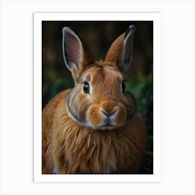 Rabbit Portrait Art Print