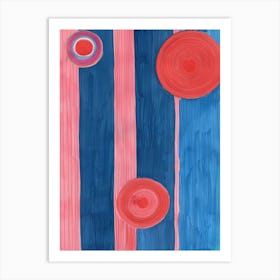 Circles And Stripes Art Print