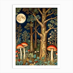 William Morris Mushroom Forest 1 Art Print