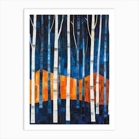 Colorful Trees In The Forest 5 Art Print