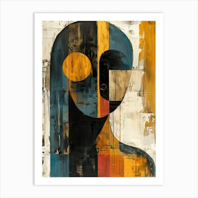 Abstract Portrait Of A Woman 2 Art Print