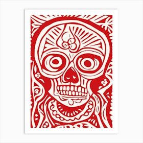 Day Of The Dead Skull Art Print