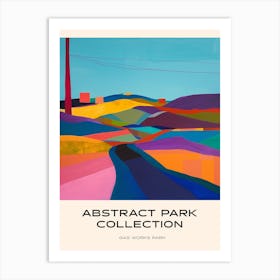 Abstract Park Collection Poster Gas Works Park Seattle 3 Art Print