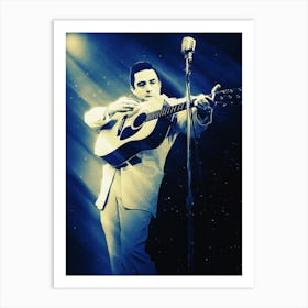 Superstars Of American Music Legend Johnny Cash Art Print