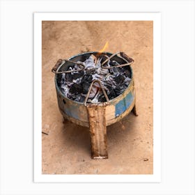 Fire Pit On The Ground Art Print