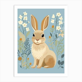 Baby Animal Illustration  Hare 2 Art Print